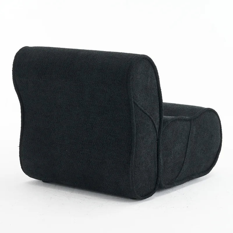 Fauteuil inclinable classique en tissu avec coussin décoratif assorti