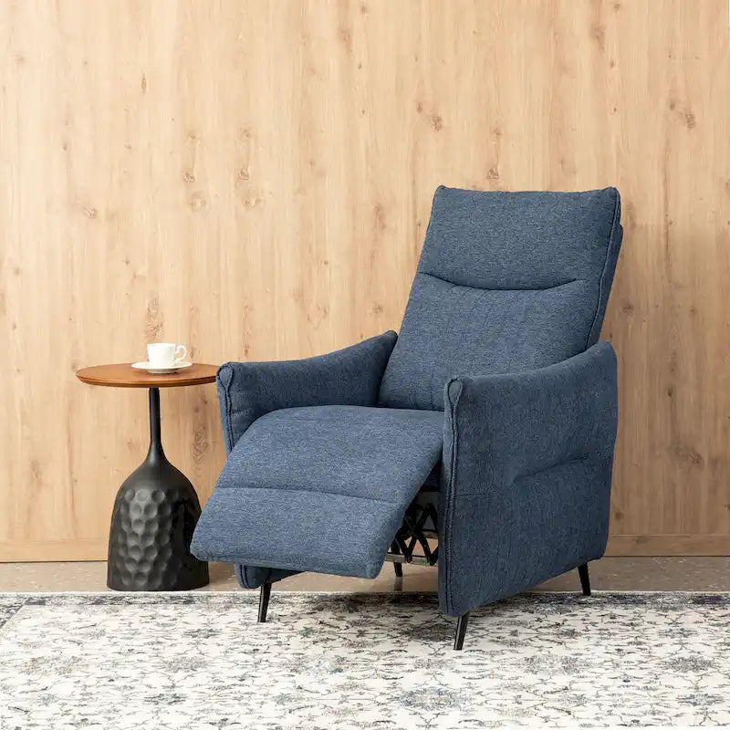 Fauteuil inclinable en tissu avec dossier segmenté