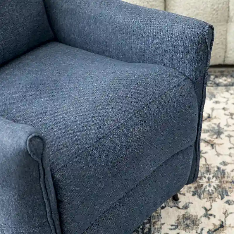Fauteuil inclinable en tissu avec dossier segmenté
