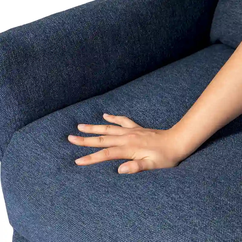 Fauteuil inclinable en tissu avec dossier segmenté