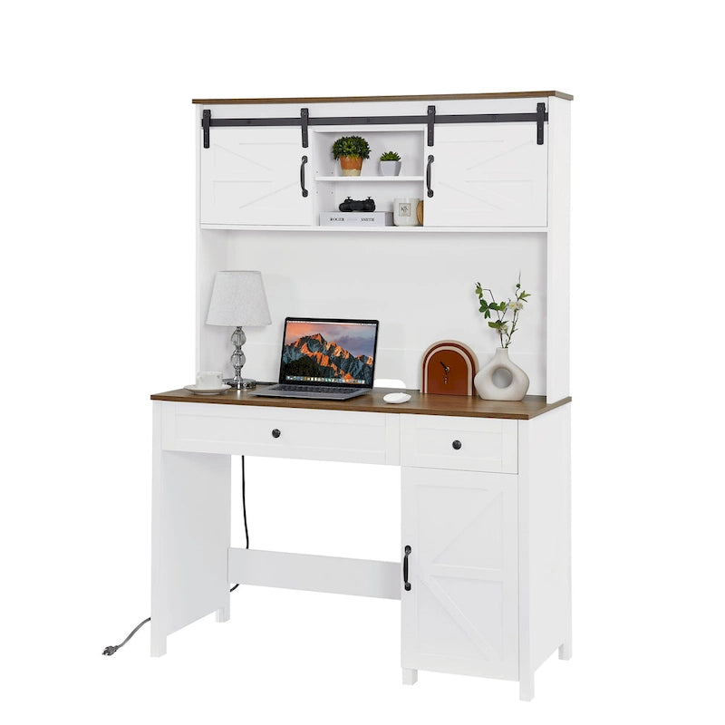 Bureau informatique style champêtre