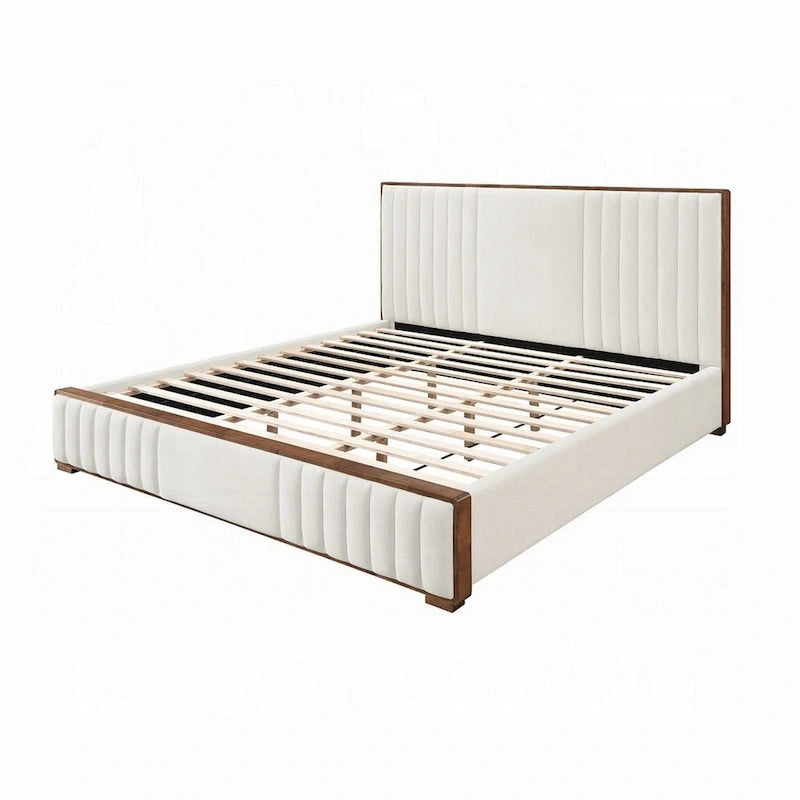 Grand lit double — Noyer brun