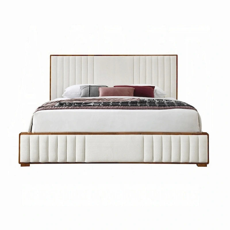 Grand lit double — Noyer brun