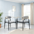 Chaise de salle à manger moderne et élégante avec structure en métal noir