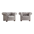Fauteuil capitonné