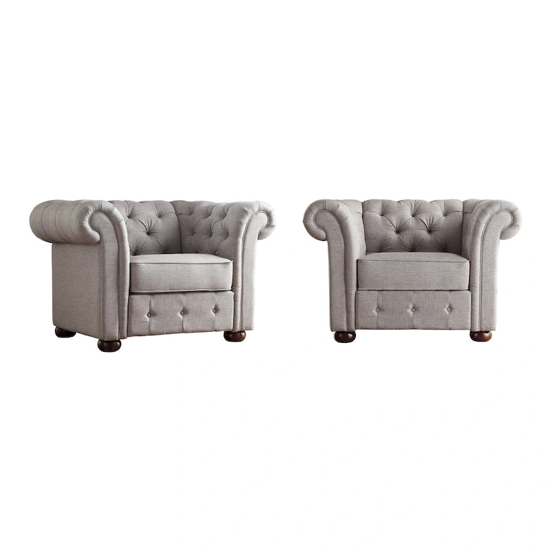 Fauteuil capitonné