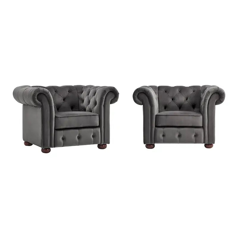 Fauteuil capitonné