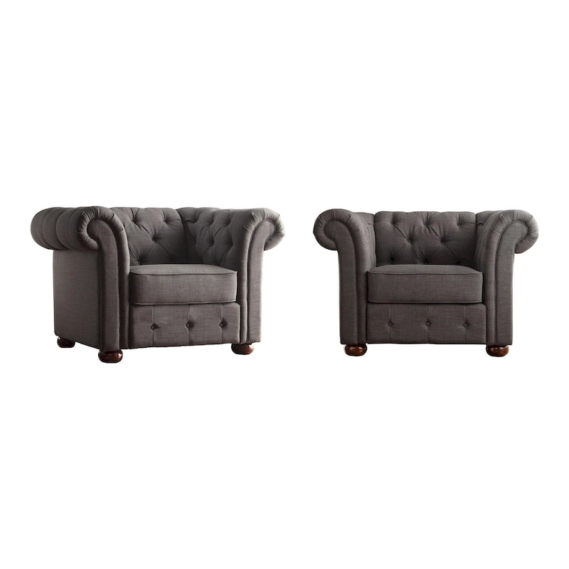 Fauteuil capitonné