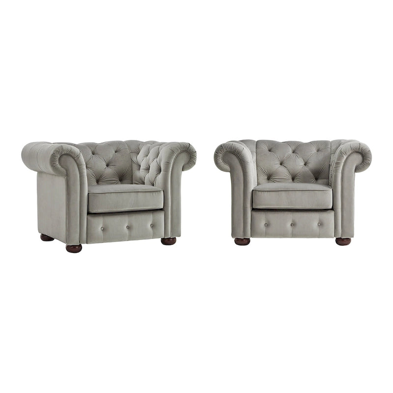 Fauteuil capitonné