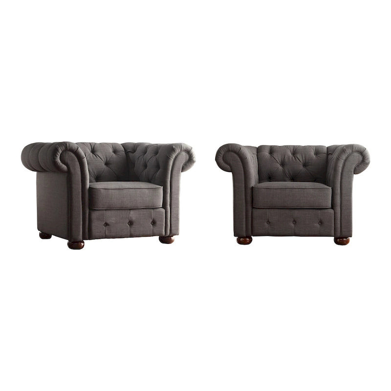 Fauteuil capitonné