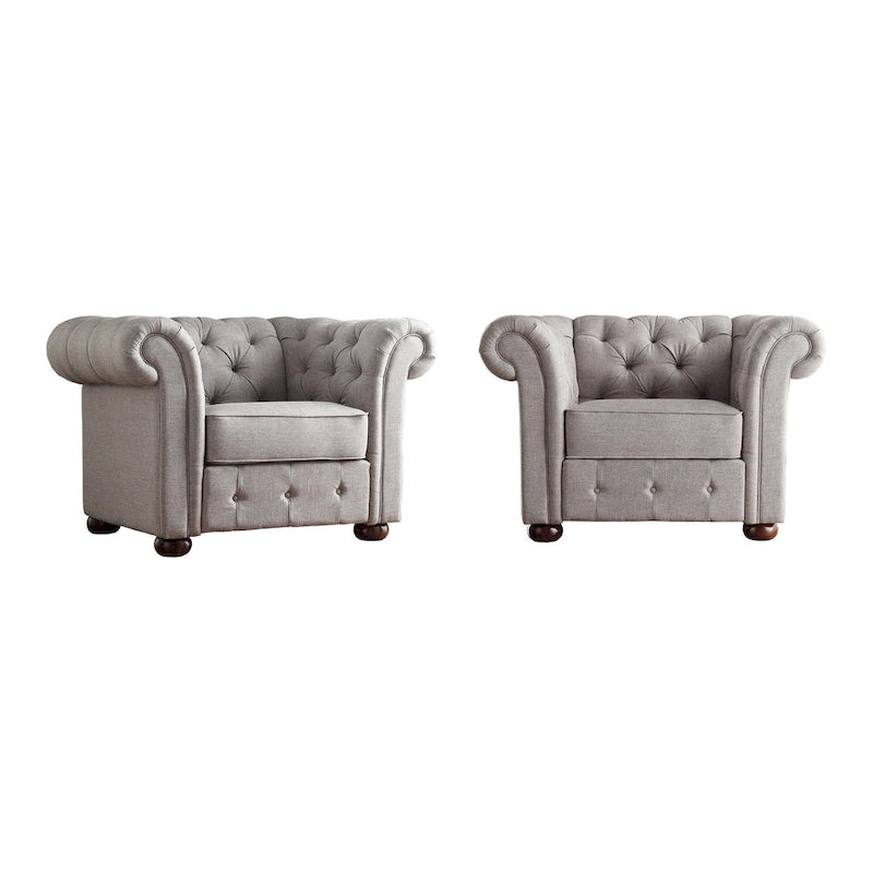 Fauteuil capitonné