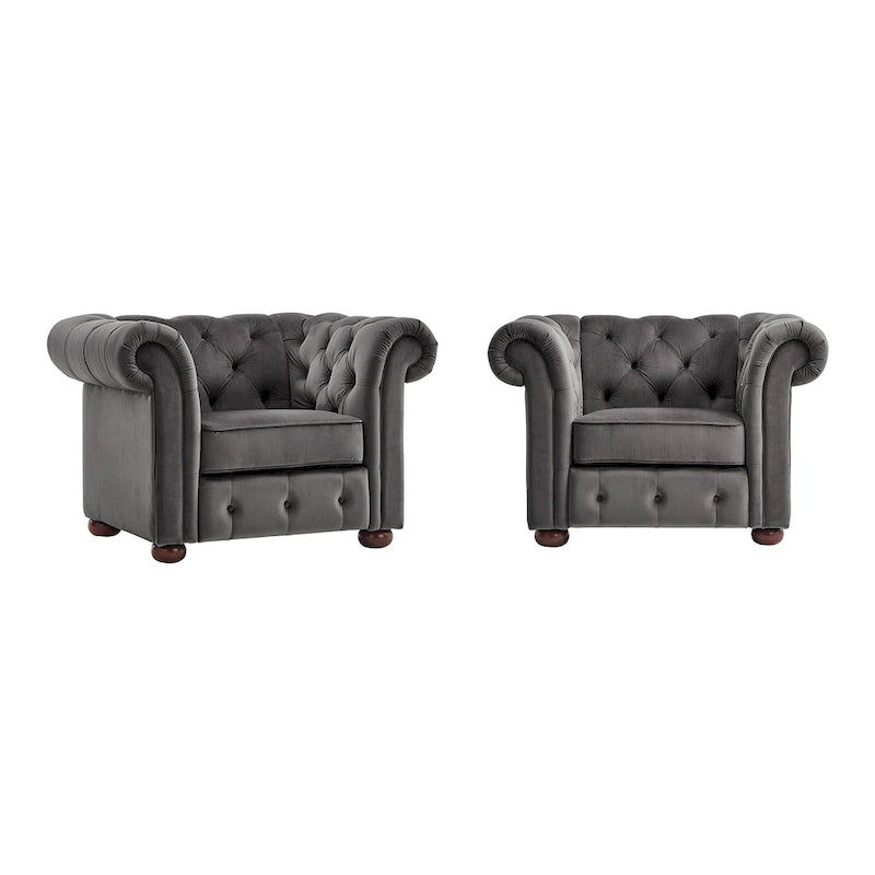 Fauteuil capitonné
