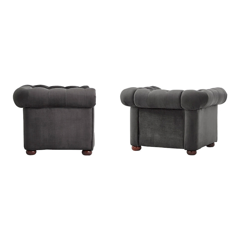 Fauteuil capitonné