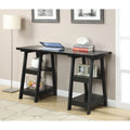 Bureau avec double support et étagère de rangement