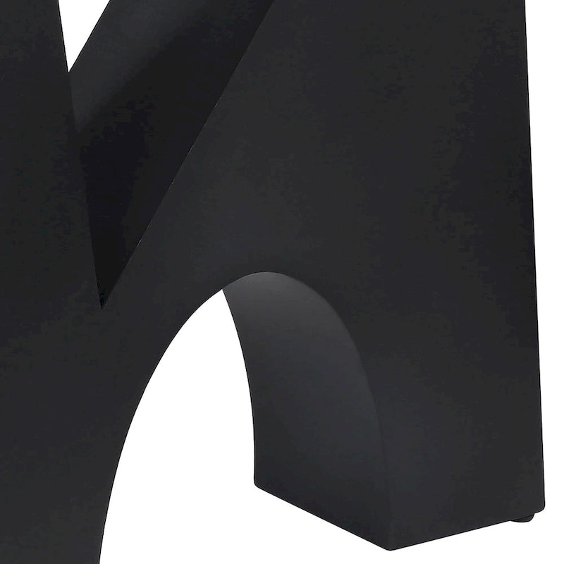 Console d'entrée moderne noire avec plateau en verre de 122 cm