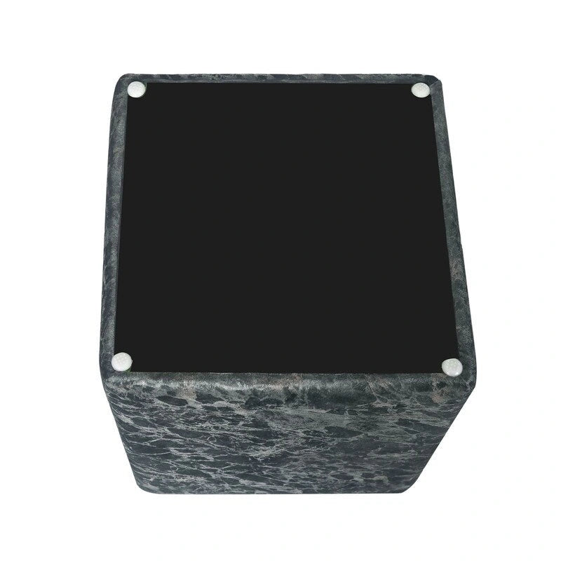 Tabouret rembourré en tissu carré / Tabouret de coiffeuse / Repose-pieds