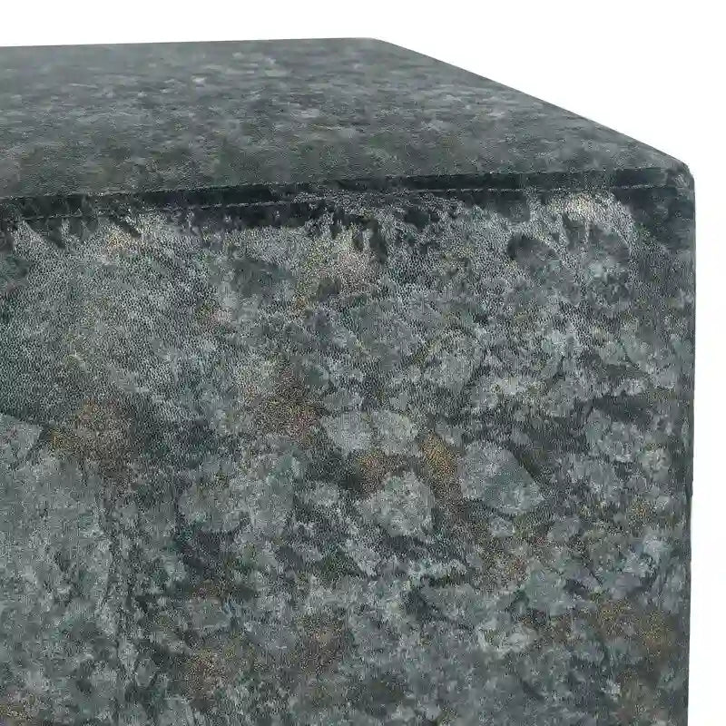 Tabouret rembourré en tissu carré / Tabouret de coiffeuse / Repose-pieds