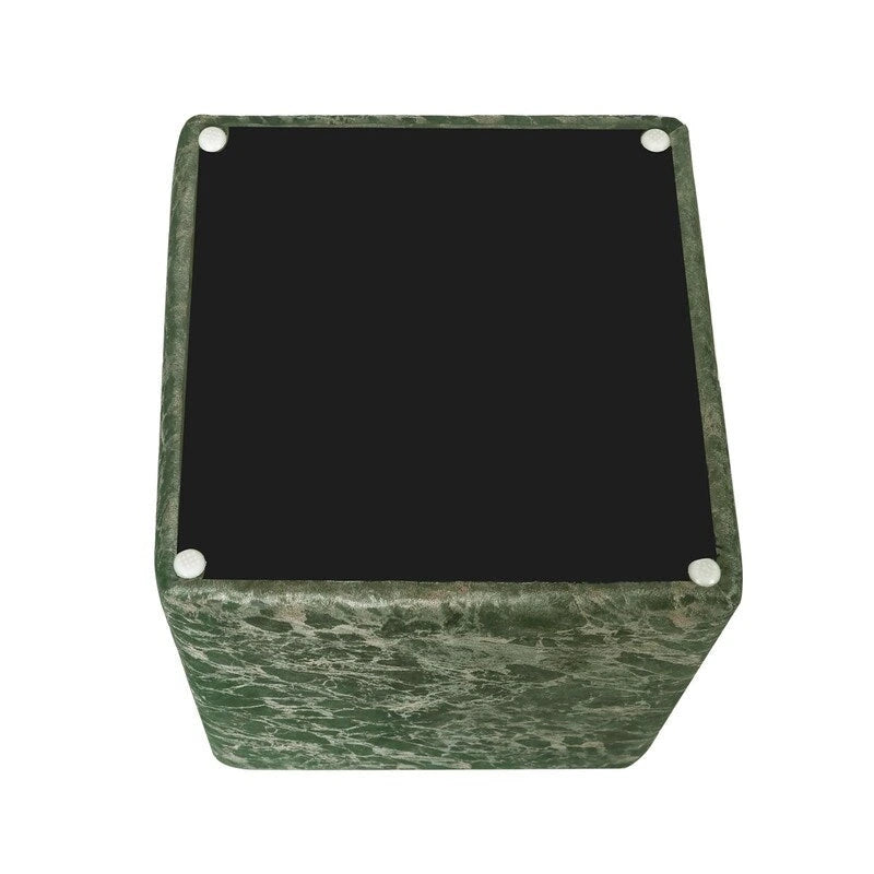 Tabouret rembourré en tissu carré / Tabouret de coiffeuse / Repose-pieds