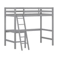 Hillsdale Caspian Wood Twin Loft Bed with Desk