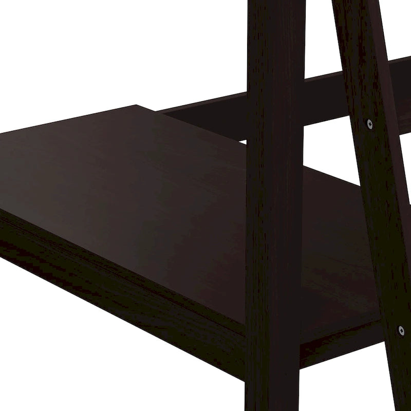 Lit mezzanine simple en bois (avec bureau)
