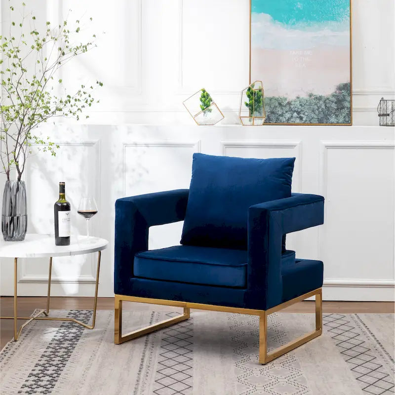 Fauteuil de loisirs rembourré de style moderne