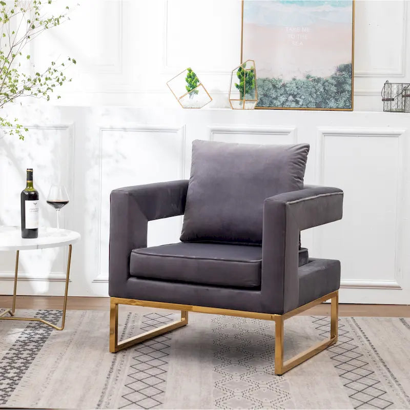 Fauteuil de loisirs rembourré de style moderne