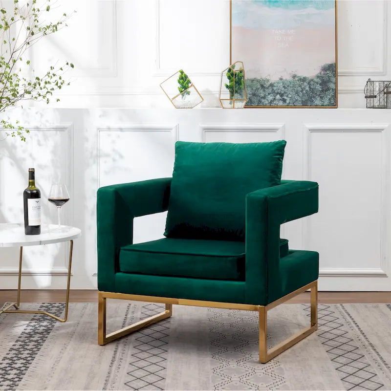 Fauteuil de loisirs rembourré de style moderne