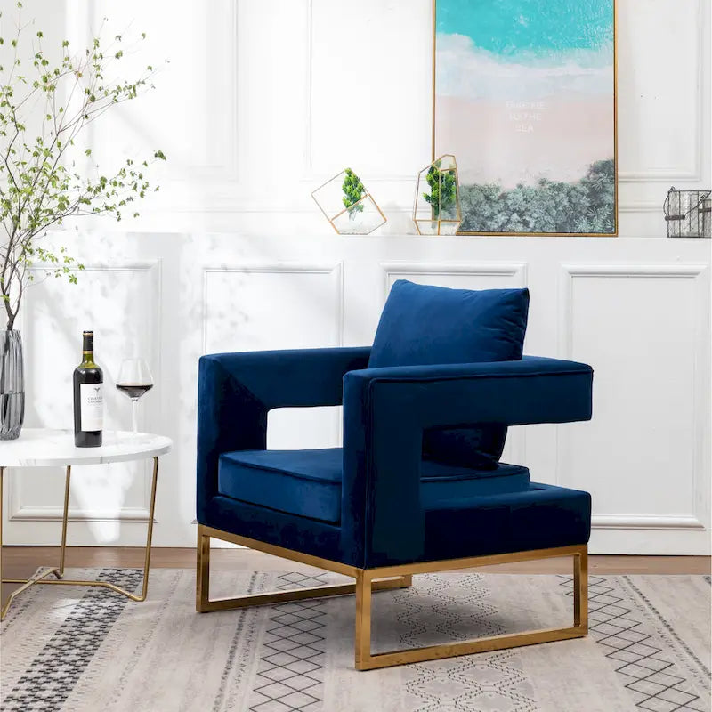 Fauteuil de loisirs rembourré de style moderne