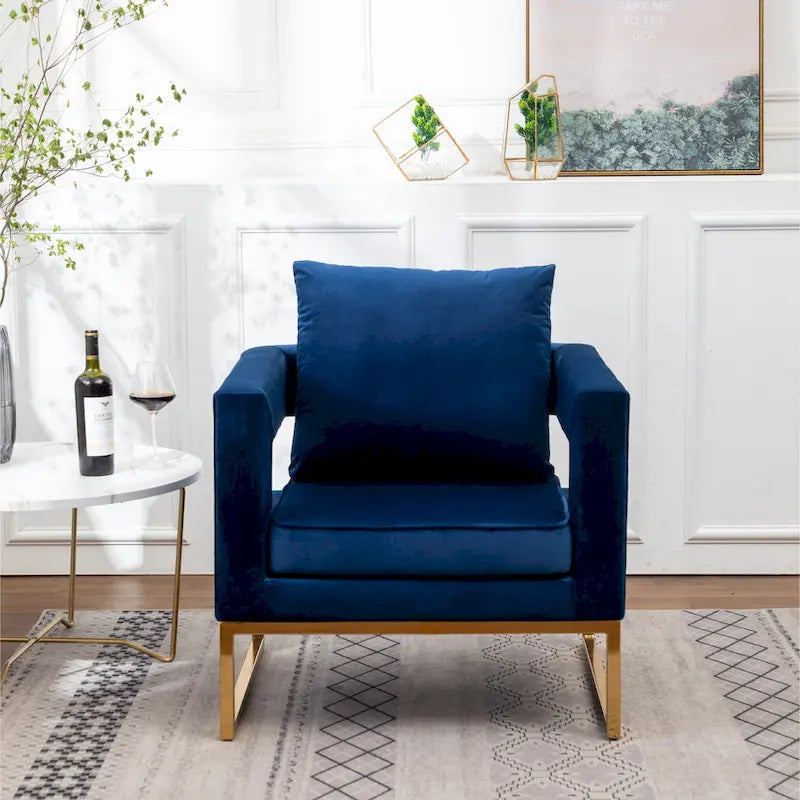 Fauteuil de loisirs rembourré de style moderne