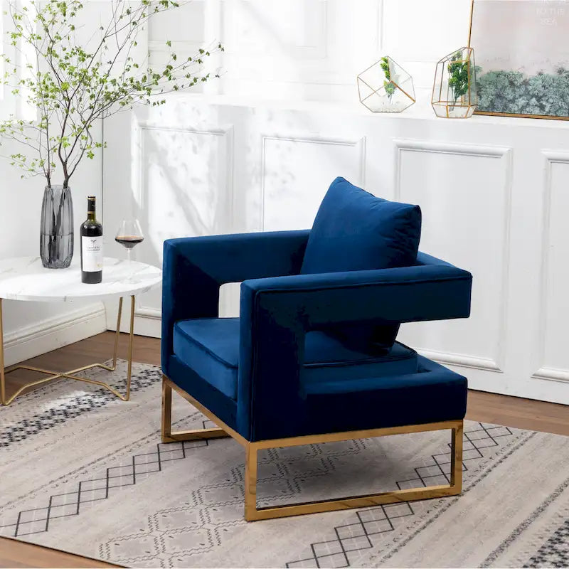 Fauteuil de loisirs rembourré de style moderne