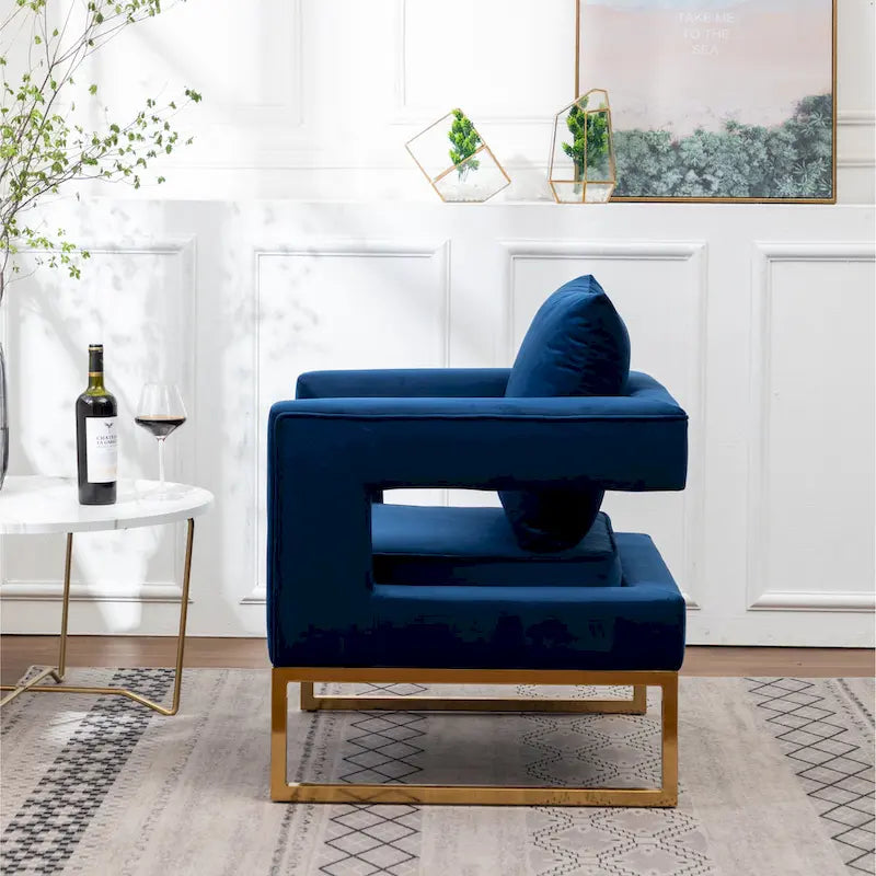 Fauteuil de loisirs rembourré de style moderne