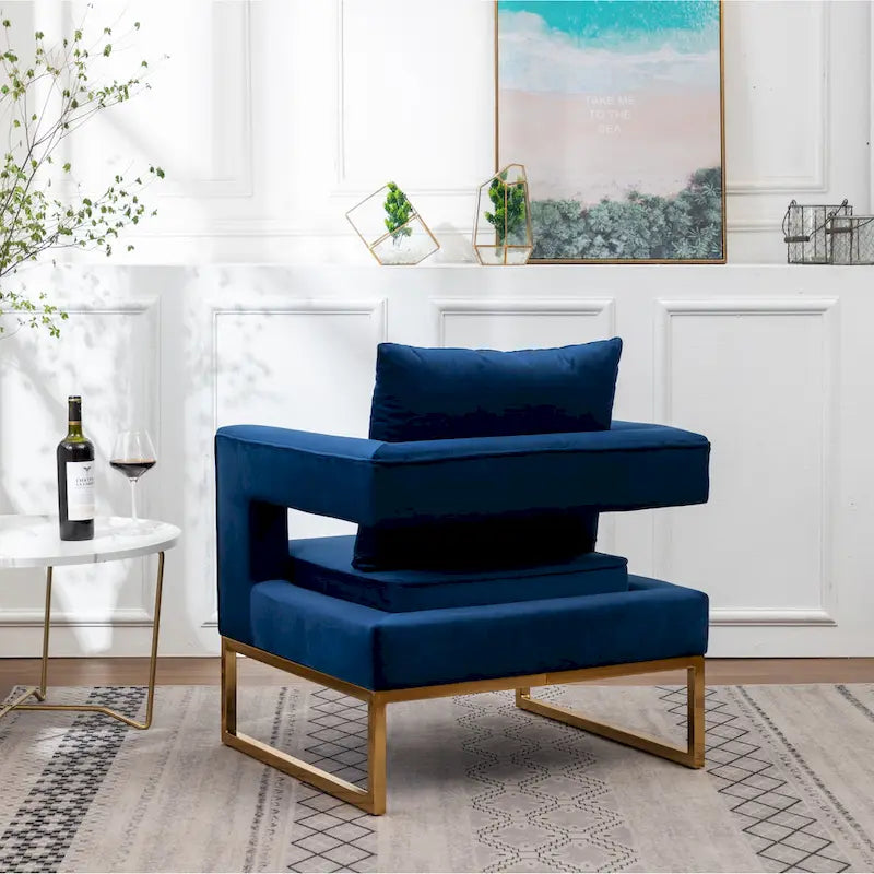 Fauteuil de loisirs rembourré de style moderne