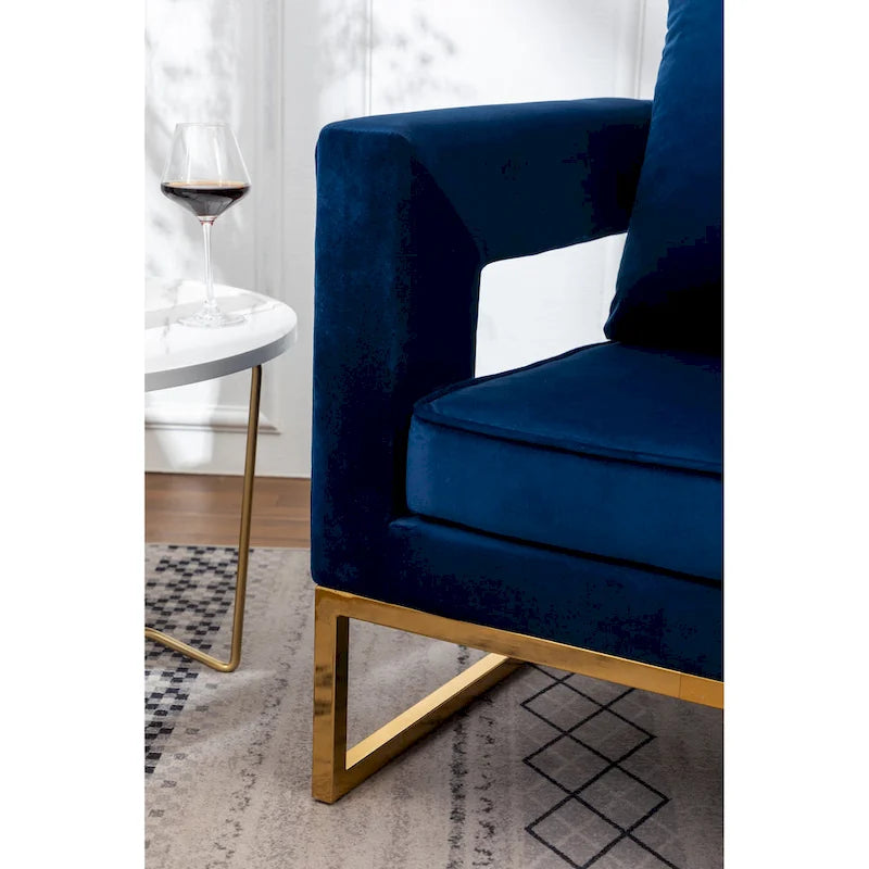 Fauteuil de loisirs rembourré de style moderne