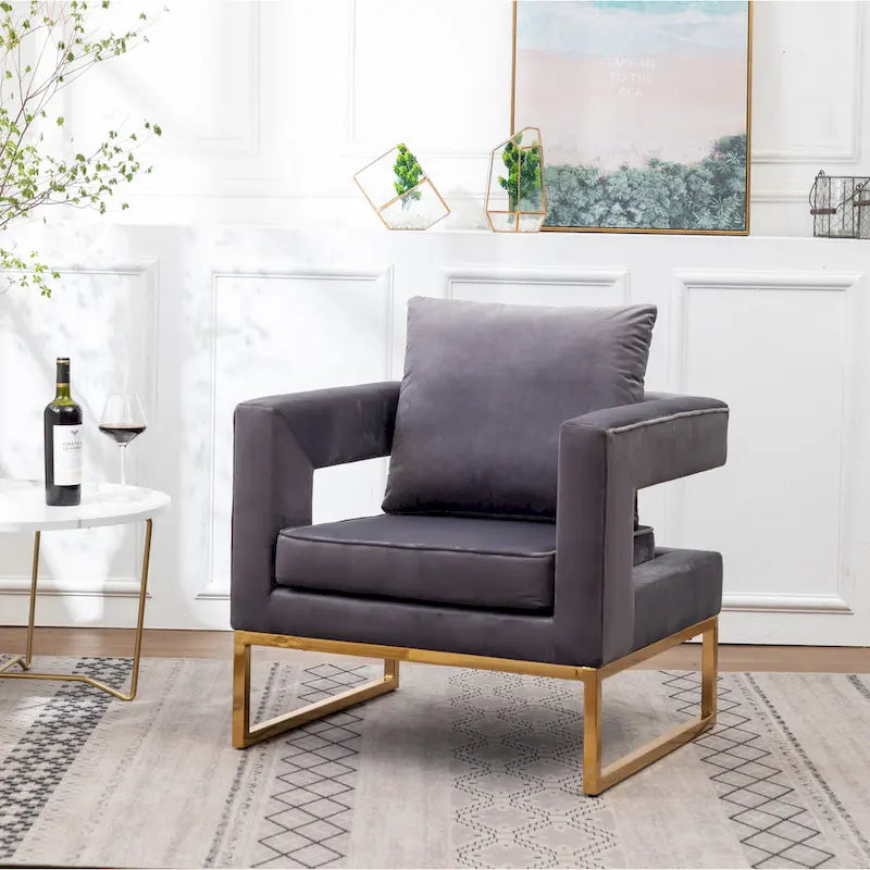 Fauteuil de loisirs rembourré de style moderne