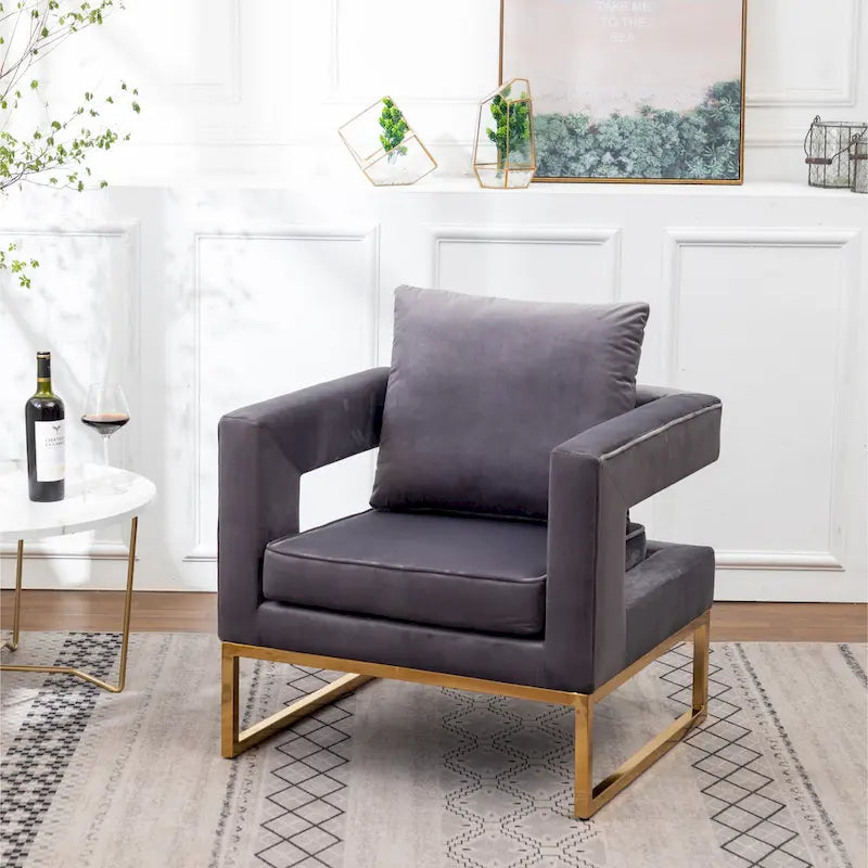 Fauteuil de loisirs rembourré de style moderne
