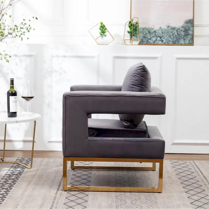 Fauteuil de loisirs rembourré de style moderne