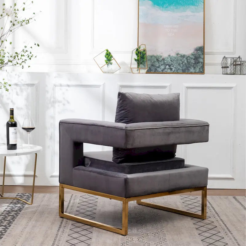 Fauteuil de loisirs rembourré de style moderne
