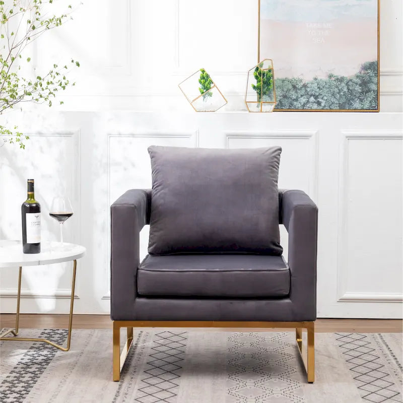 Fauteuil de loisirs rembourré de style moderne