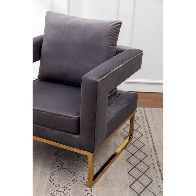 Fauteuil de loisirs rembourré de style moderne