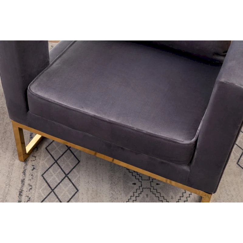 Fauteuil de loisirs rembourré de style moderne