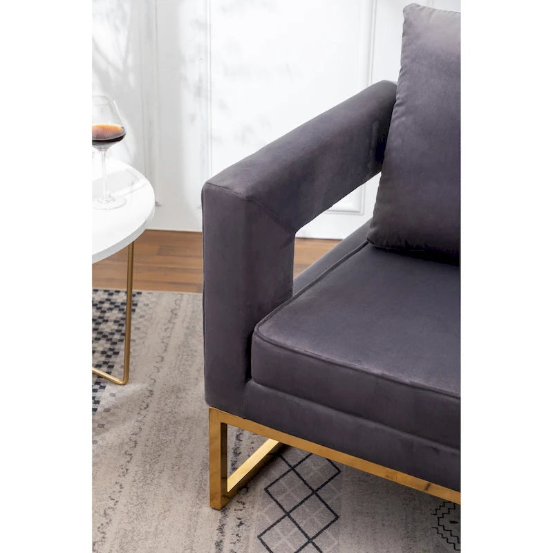 Fauteuil de loisirs rembourré de style moderne