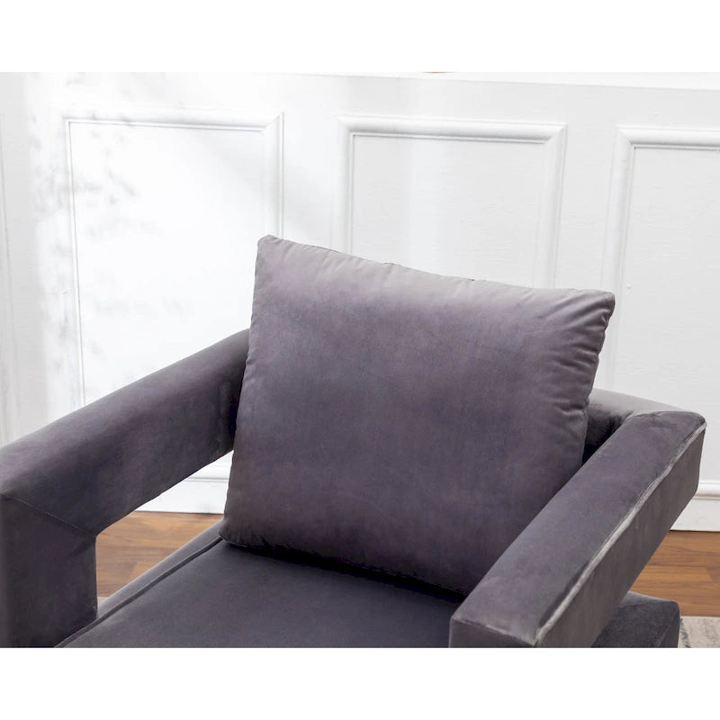 Fauteuil de loisirs rembourré de style moderne
