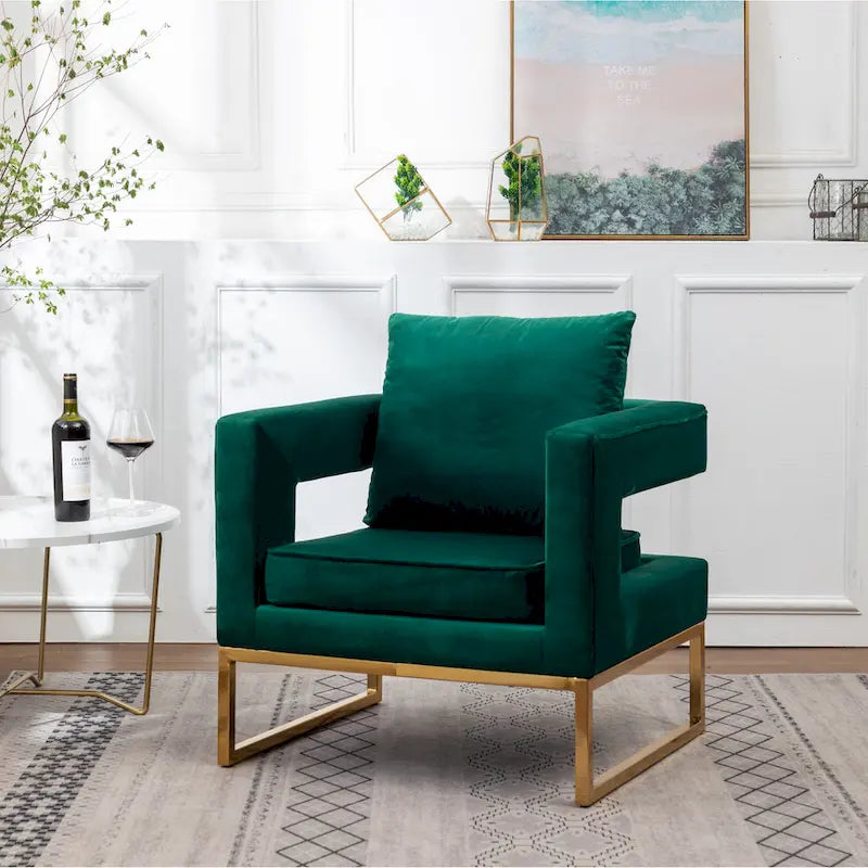 Fauteuil de loisirs rembourré de style moderne