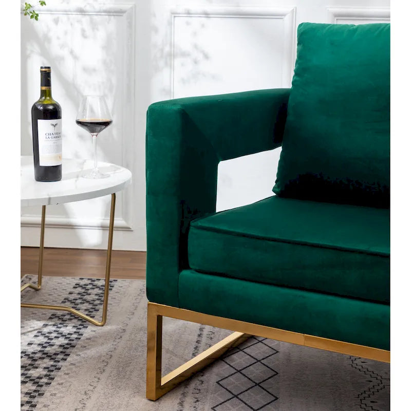 Fauteuil de loisirs rembourré de style moderne