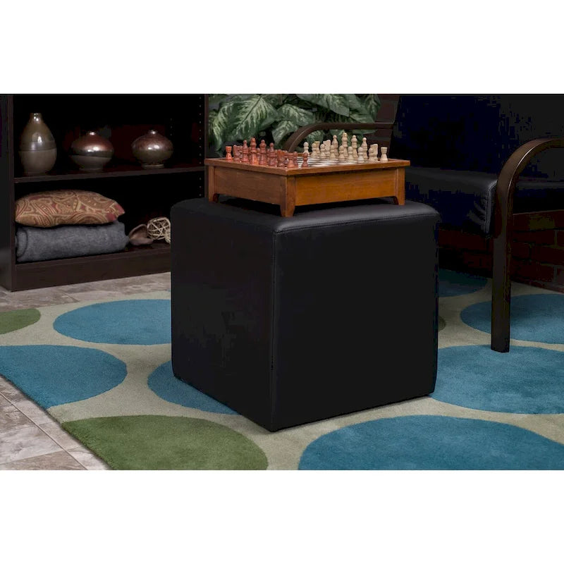 Tabouret rembourré carré