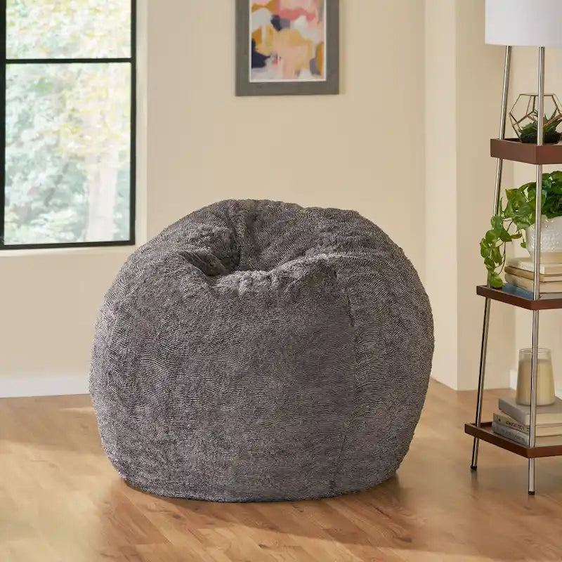 Pouf-canapé d'hiver en fausse fourrure