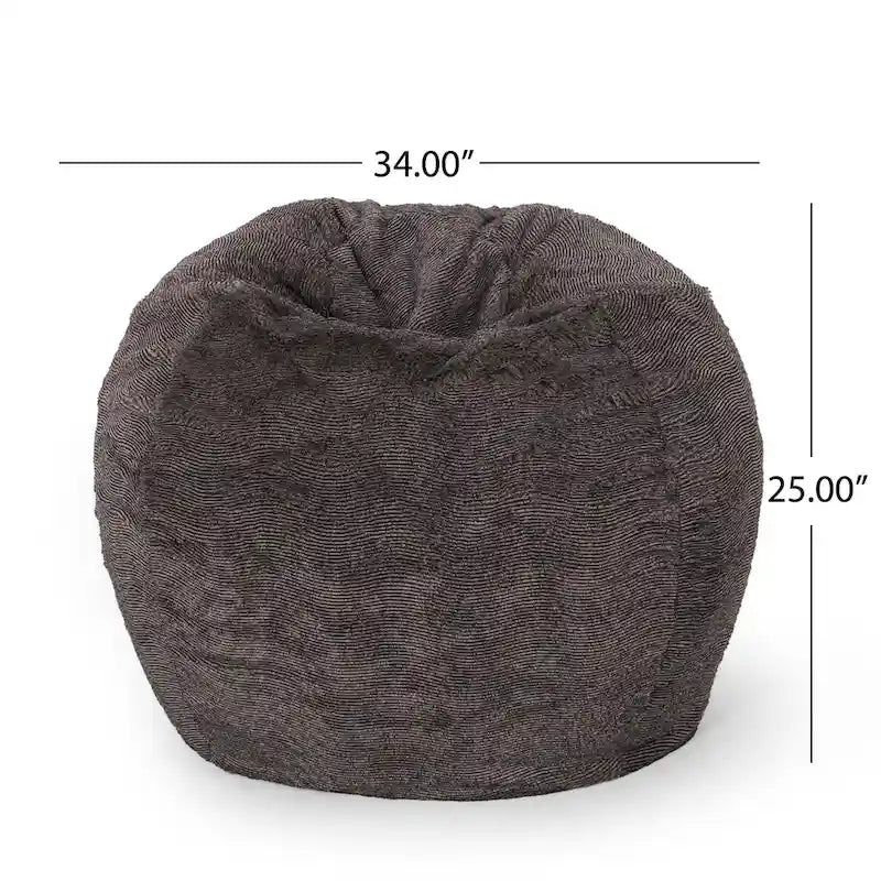 Pouf-canapé d'hiver en fausse fourrure