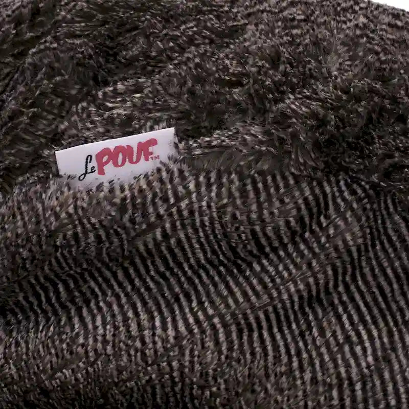 Pouf-canapé d'hiver en fausse fourrure