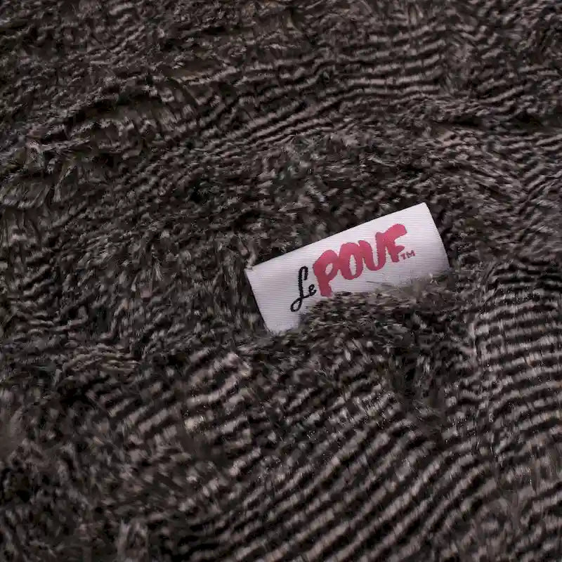 Pouf-canapé d'hiver en fausse fourrure