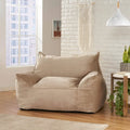 Canapé de sol surdimensionné en velours de style fauteuil